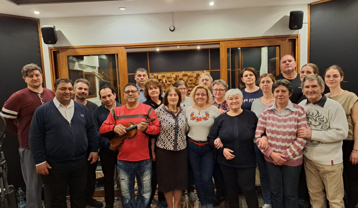 Nahrávanie prvého CD Folklórnej skupiny Agačinka - 2023