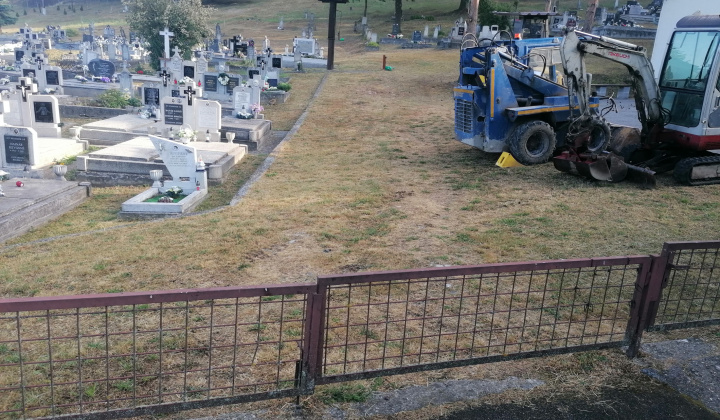 Chodníky cintorín 2025