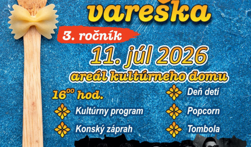 Deň obce - 11.07.2026 Bátorovská vareška 3. ročník - ani tento rok nechýbalo chutné  jedlo a  osviežujúce občerstvenie, zábava v rôznej podobe pre najmenších a skvelá atmosféra  o ktorú sa pričinili: hudobná skupina ''Symphony'', ľudová hudba ''HORIČKA''  a   hlavný hosť večera  →  ♫ PETER CMORIK BAND ♫  ←             ''Ďakujeme  všetkým účinkujúcim,  sponzorom a  každému dobrovoľníkovi  za oddanú spoluprácu ☺''