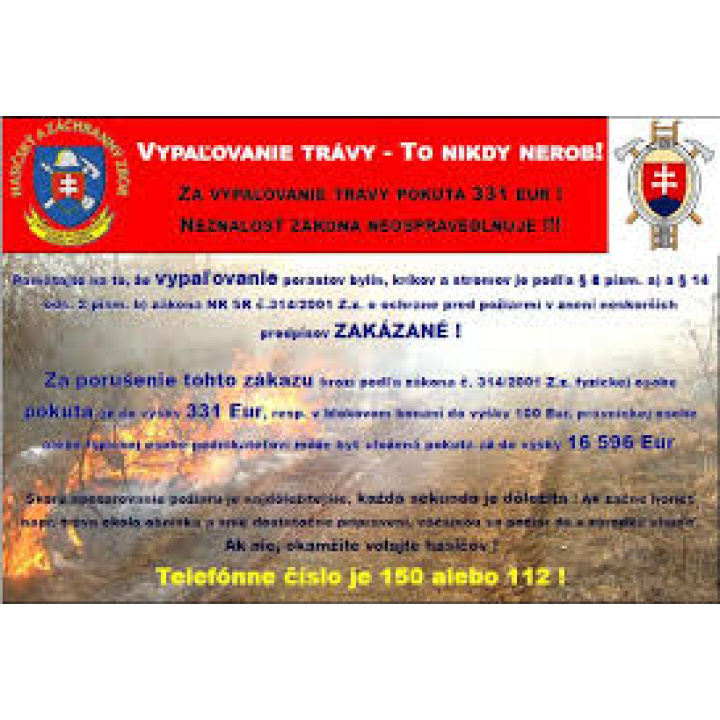 Vypaľovanie trávy - to nikdy nerob!
